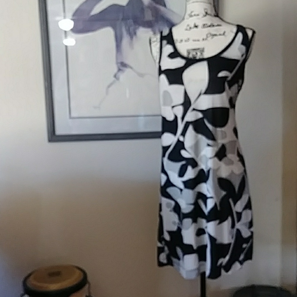 VINTAGE DEREK HEART Fun and Flirty Spring Summer Geometric Dress 🌸